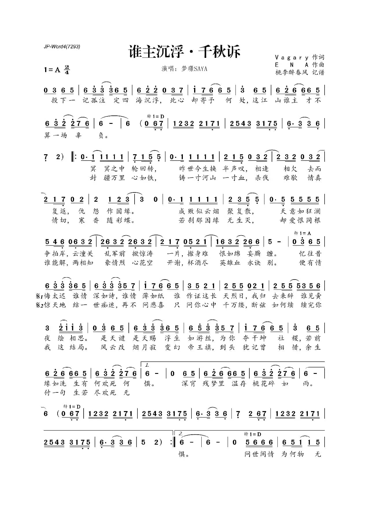 谁主沉浮·千秋诉