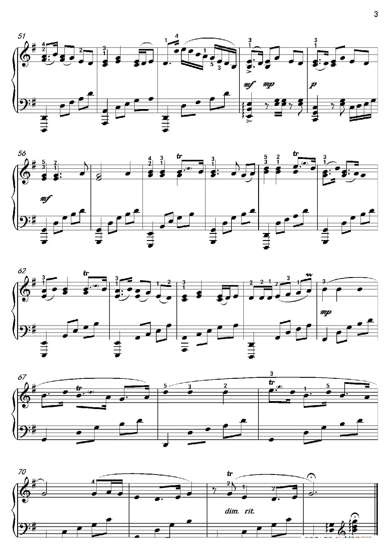 道拉基（沈建国钢琴版）