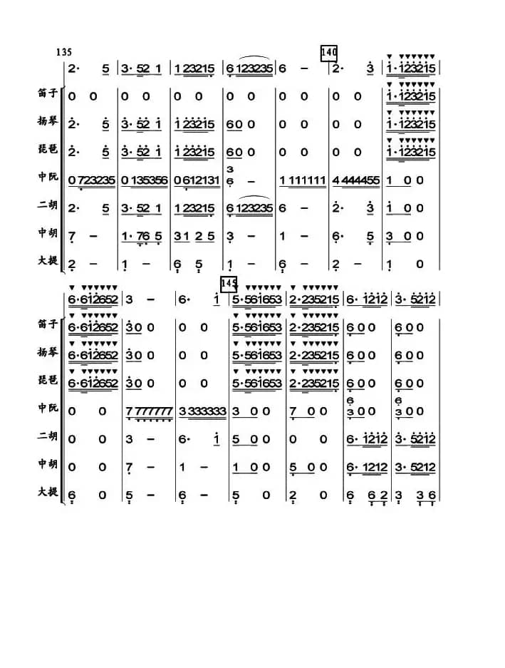 东西南北绣荷包（总谱）