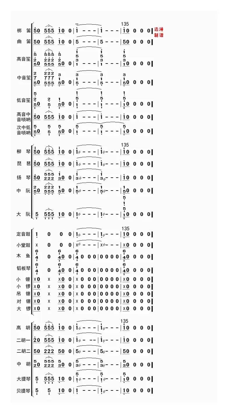 欢乐中国节（总谱）