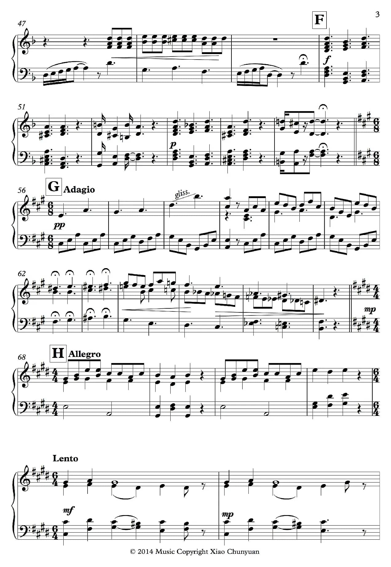 Etude No 2（钢琴练习曲）