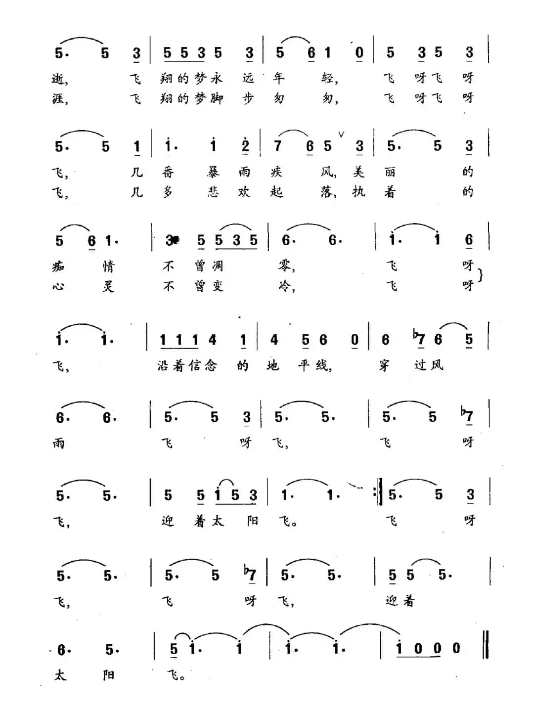 飞翔的梦（电视剧《军校毕业生》主题曲）