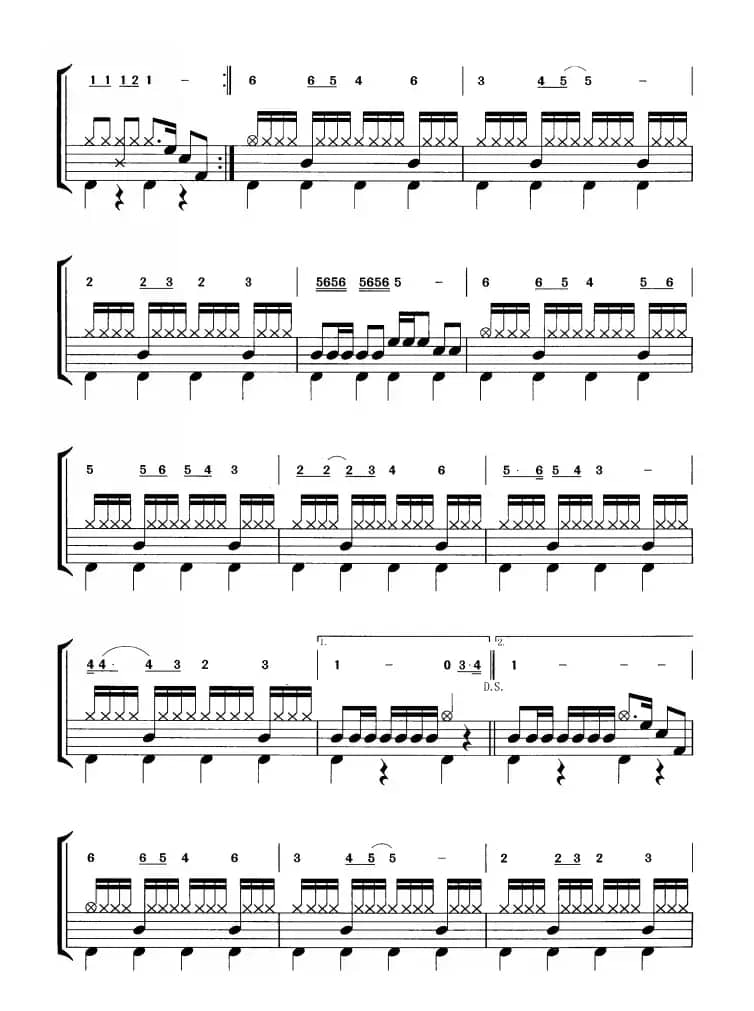 欢乐童年（鼓谱）