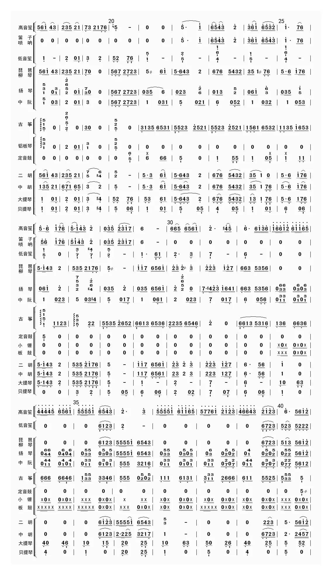 太行乡情（总谱）