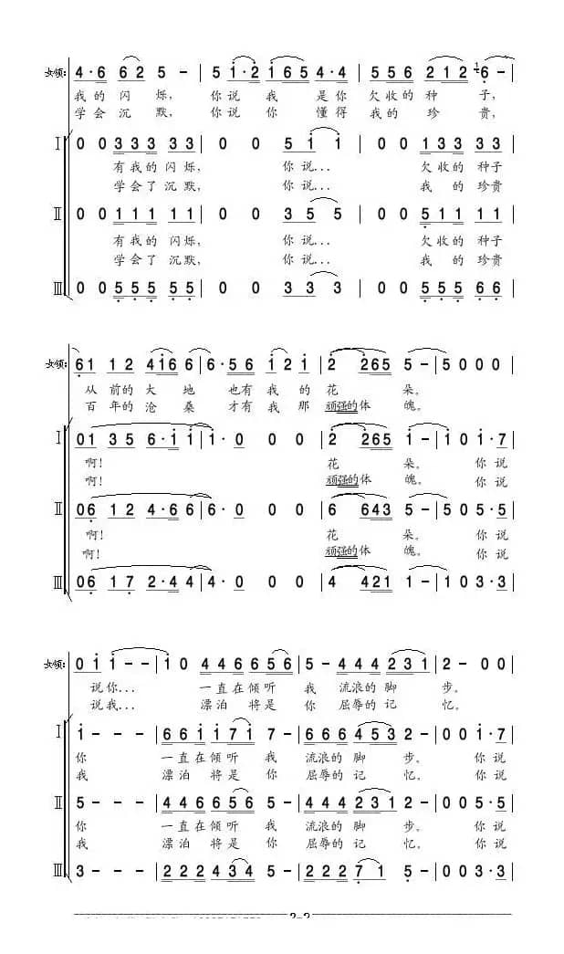 我属于你 我的中国(亦弛改编）（领唱 合唱）