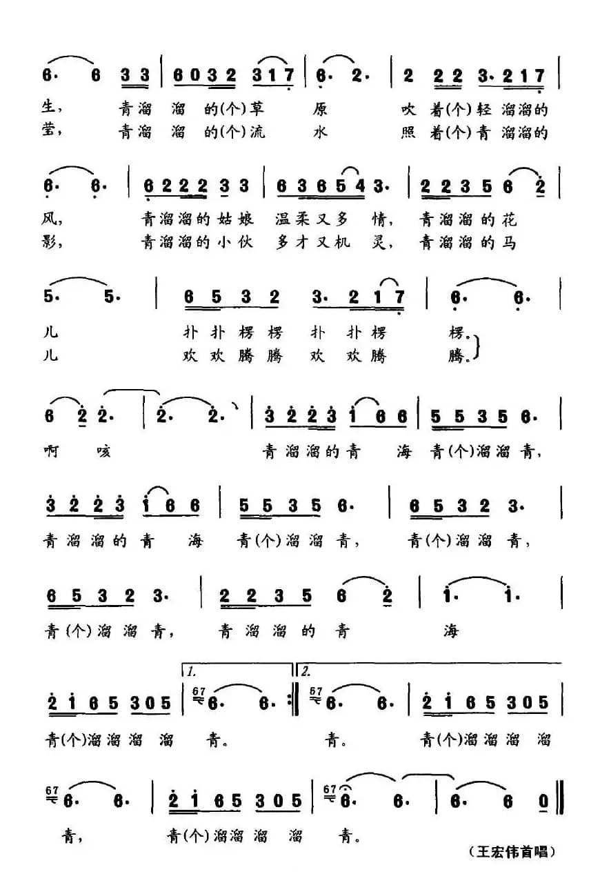 青溜溜青海青溜溜青
