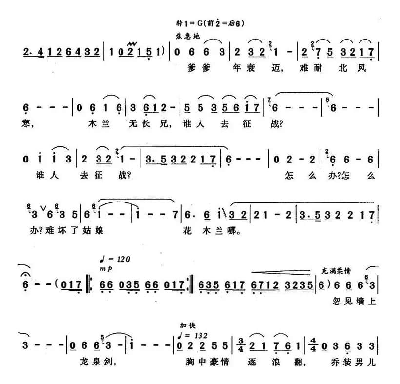 木兰从军(刘麟词 王志信曲)