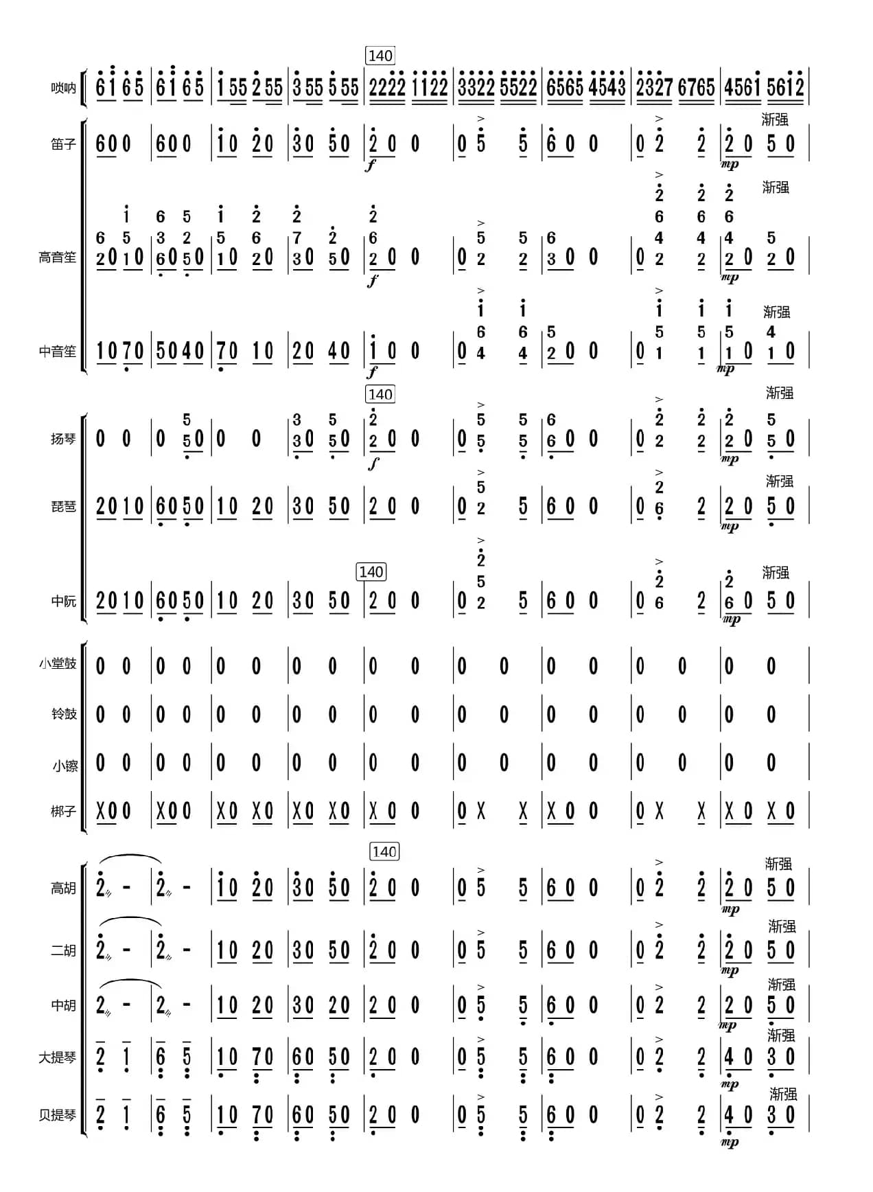 黄土情（总谱）