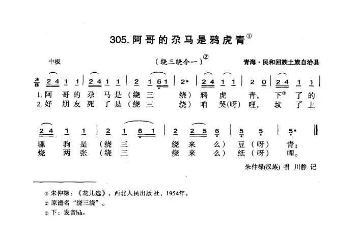 阿哥的尕马是鸦虎青