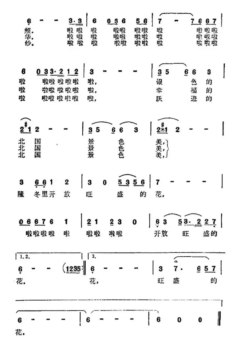 隆冬里开放旺盛的花