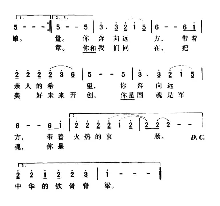 热血颂（电视剧《军魂》主题曲）