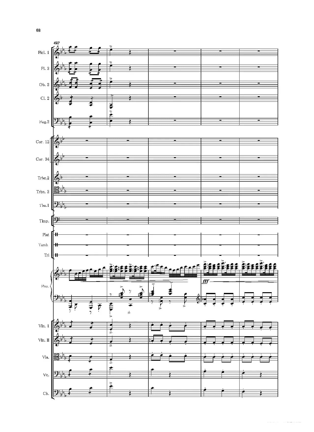 第二钢琴协奏曲（第一·二·三乐章）（管弦乐作品）