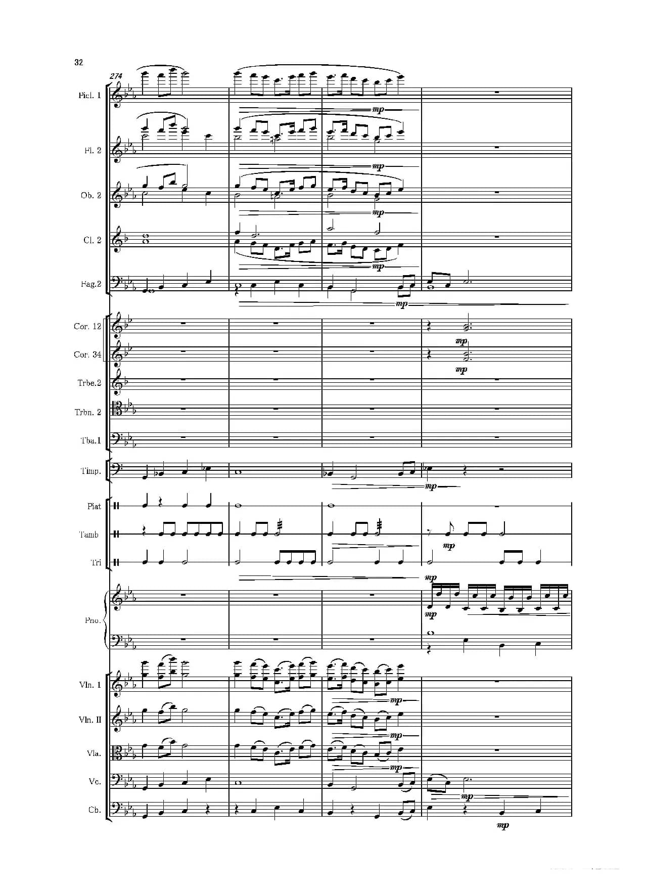 第二钢琴协奏曲（第一·二·三乐章）（管弦乐作品）