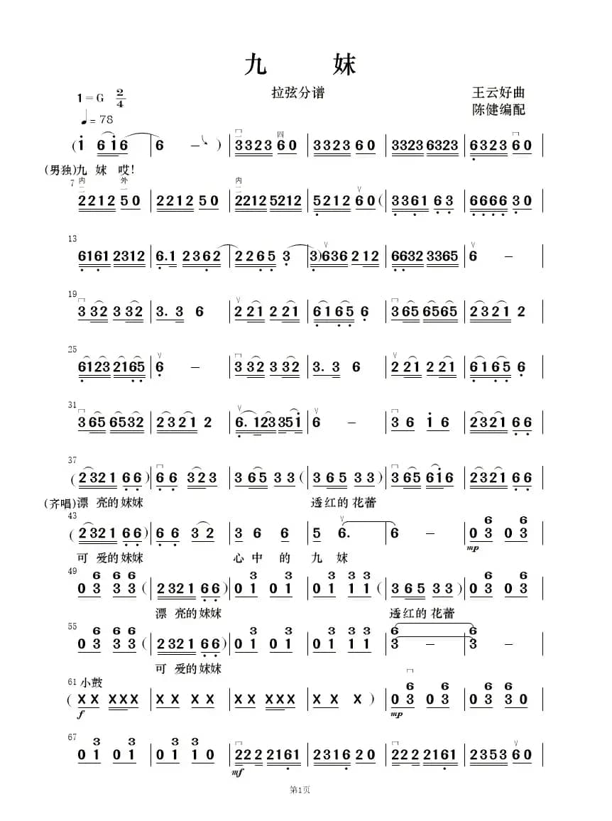 九妹（民乐合奏）