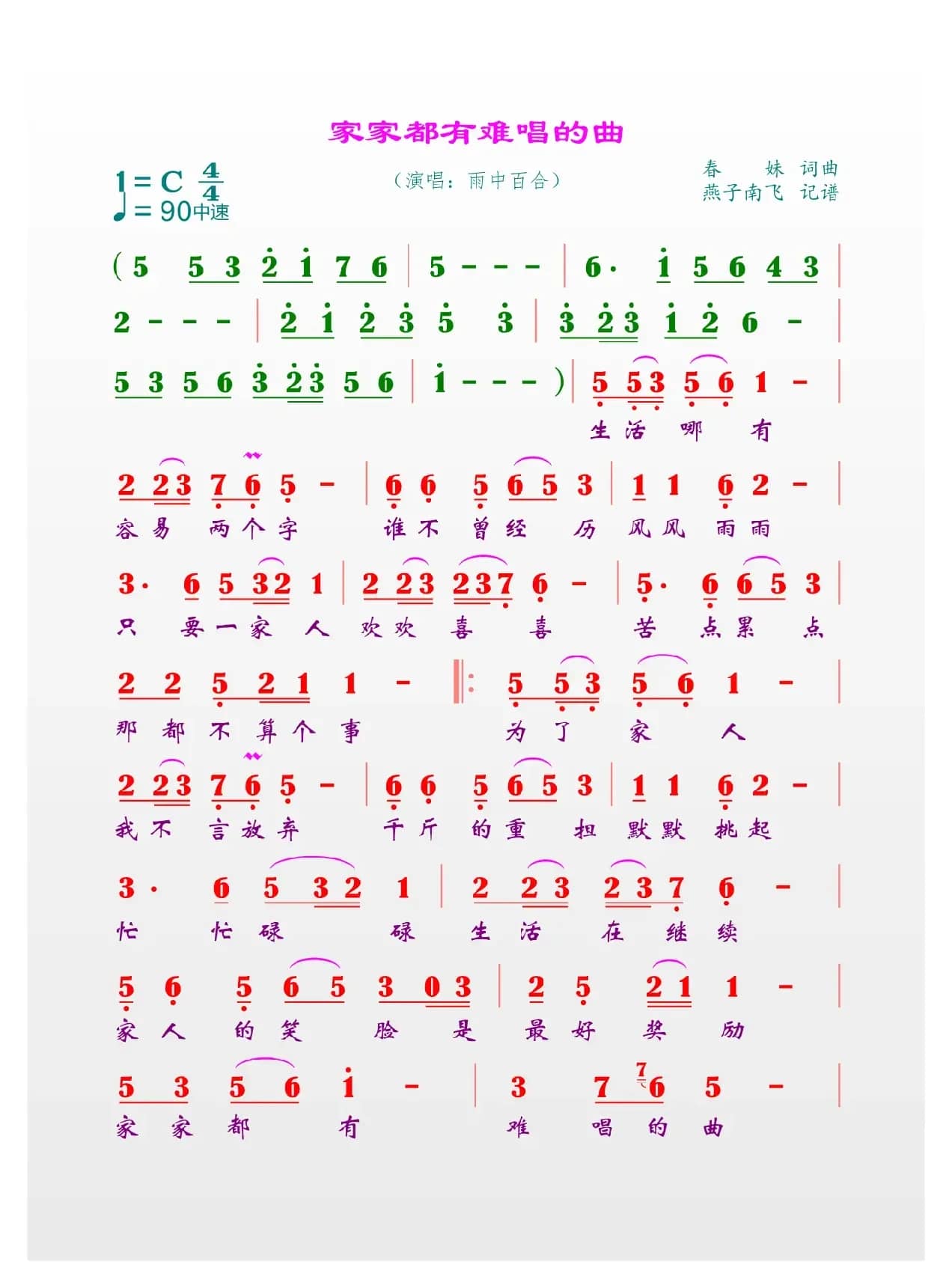 家家都有难唱的曲