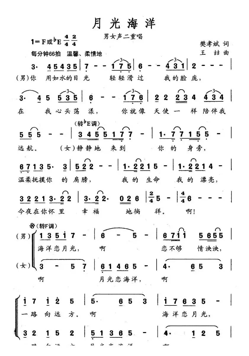 月光海洋（音乐·舞蹈《水兵之恋》选曲）