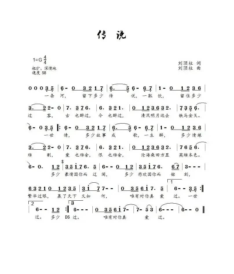 传说（张继伟演唱）