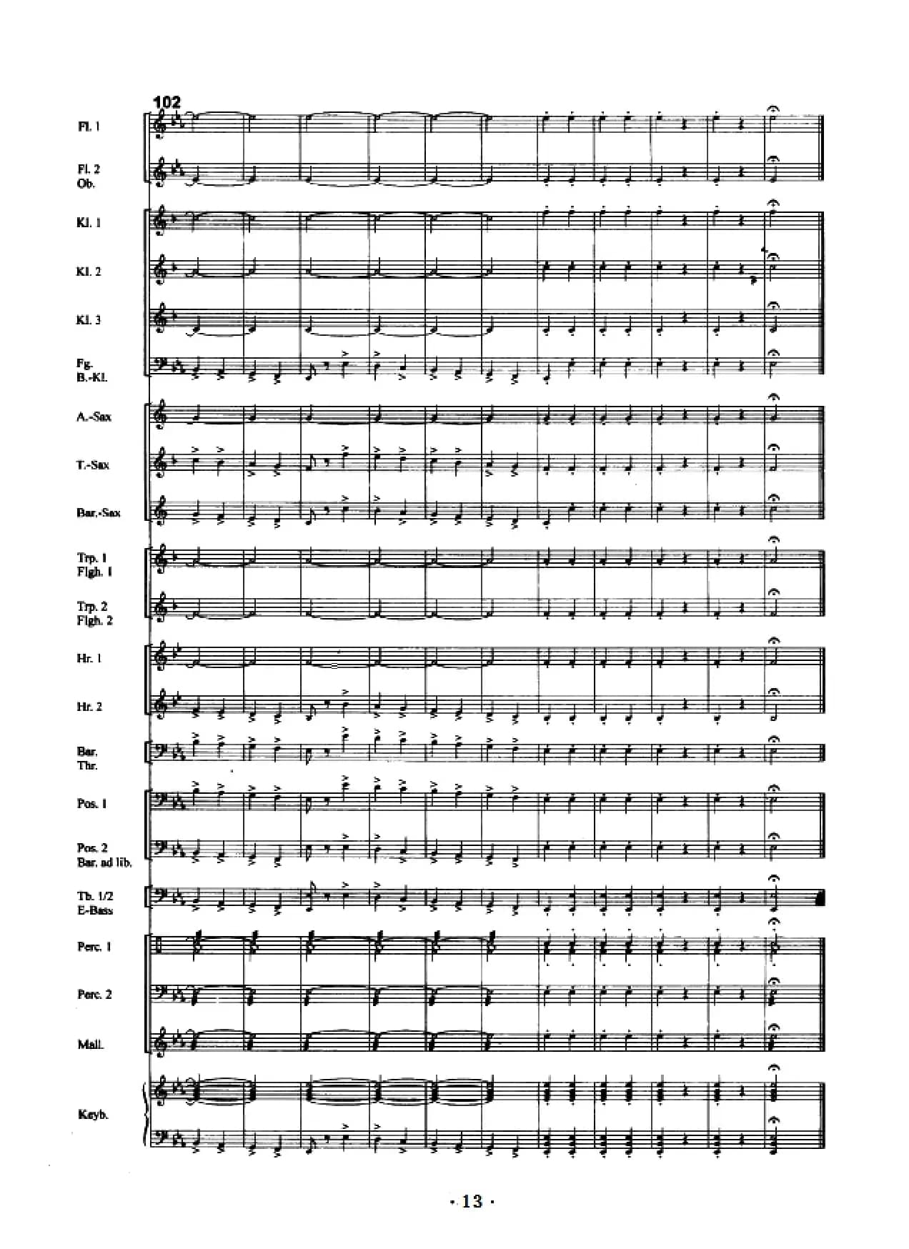 康康舞曲（管乐总谱）