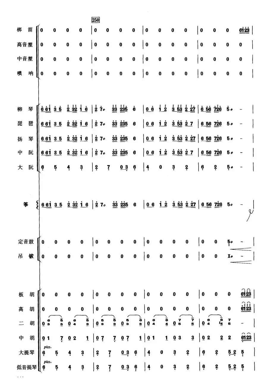 中国电影音乐联奏（总谱）