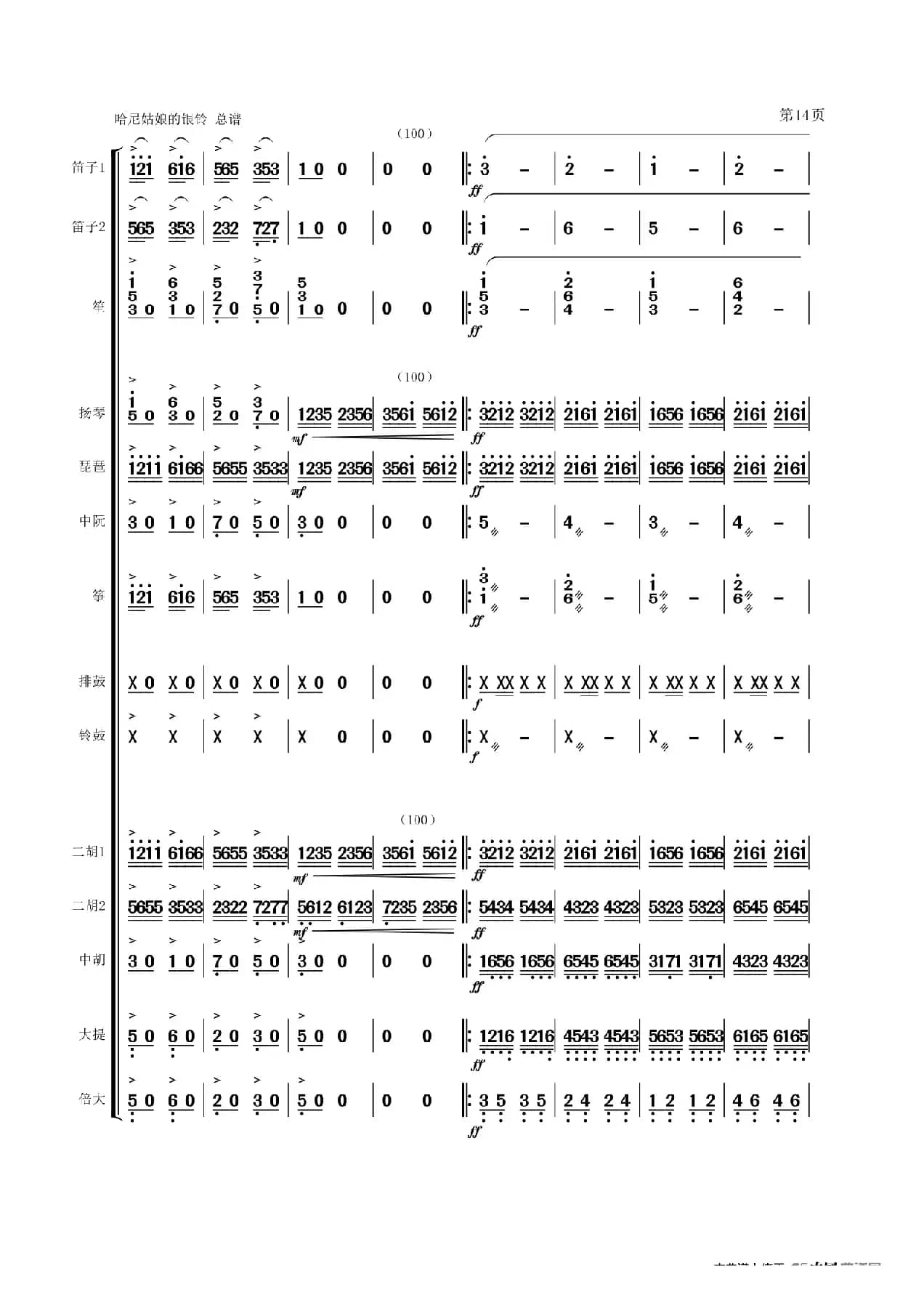 《哈尼姑娘的银铃》