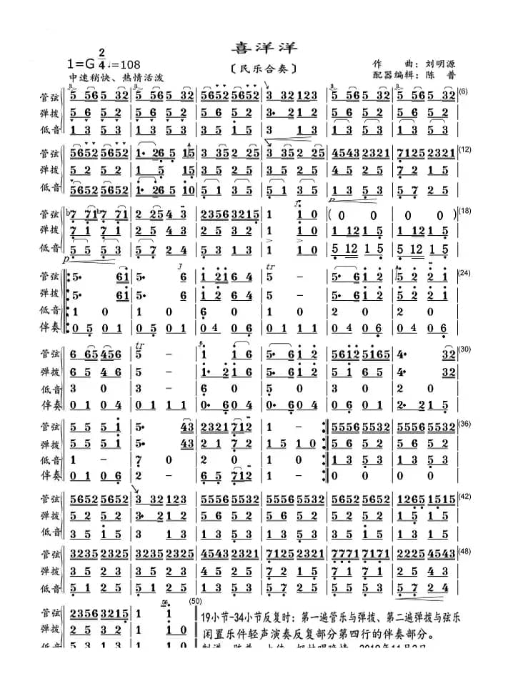 喜洋洋（民乐合奏）
