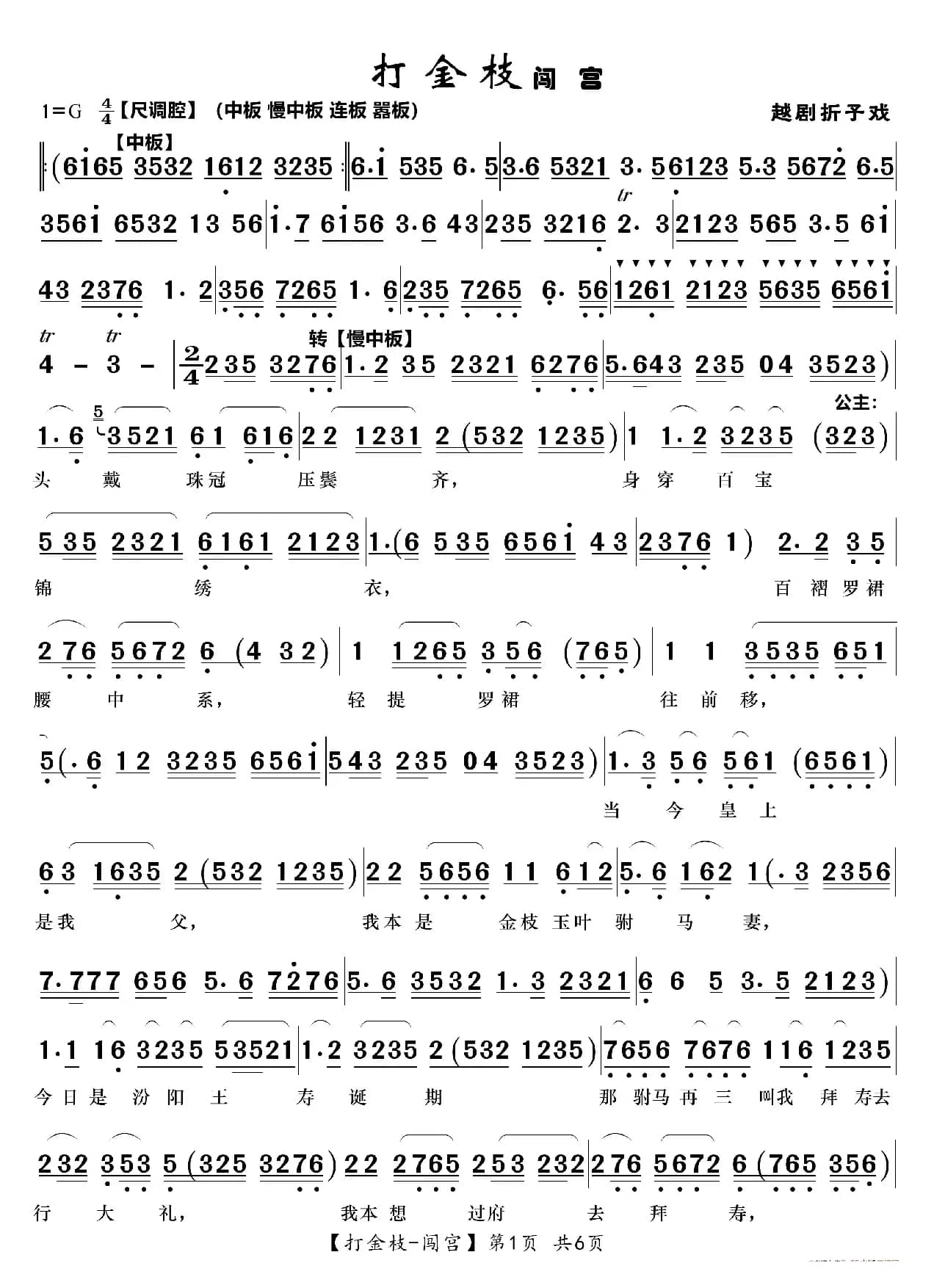 打金枝（闯宫）