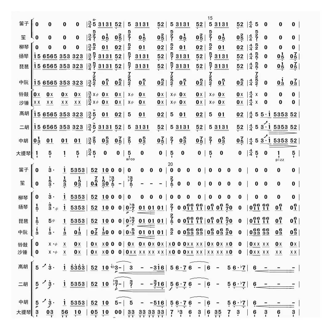 快乐的小乐队（总谱）