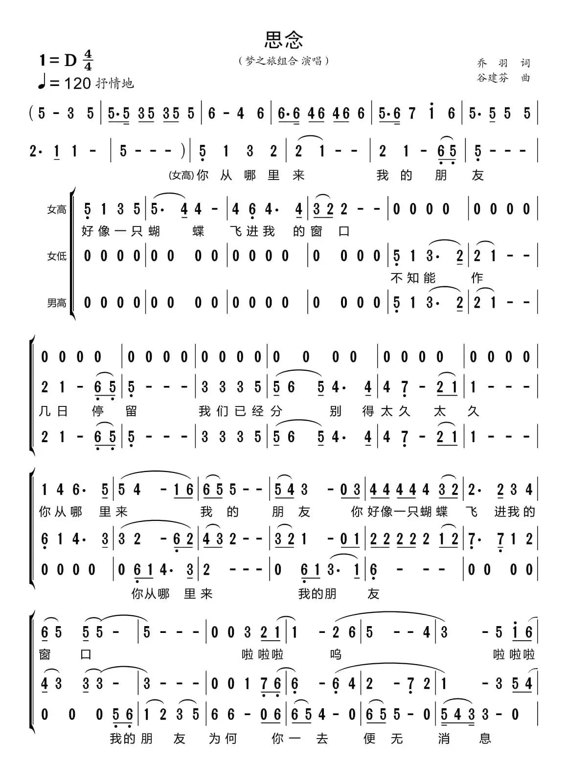 思念（梦之旅组合）