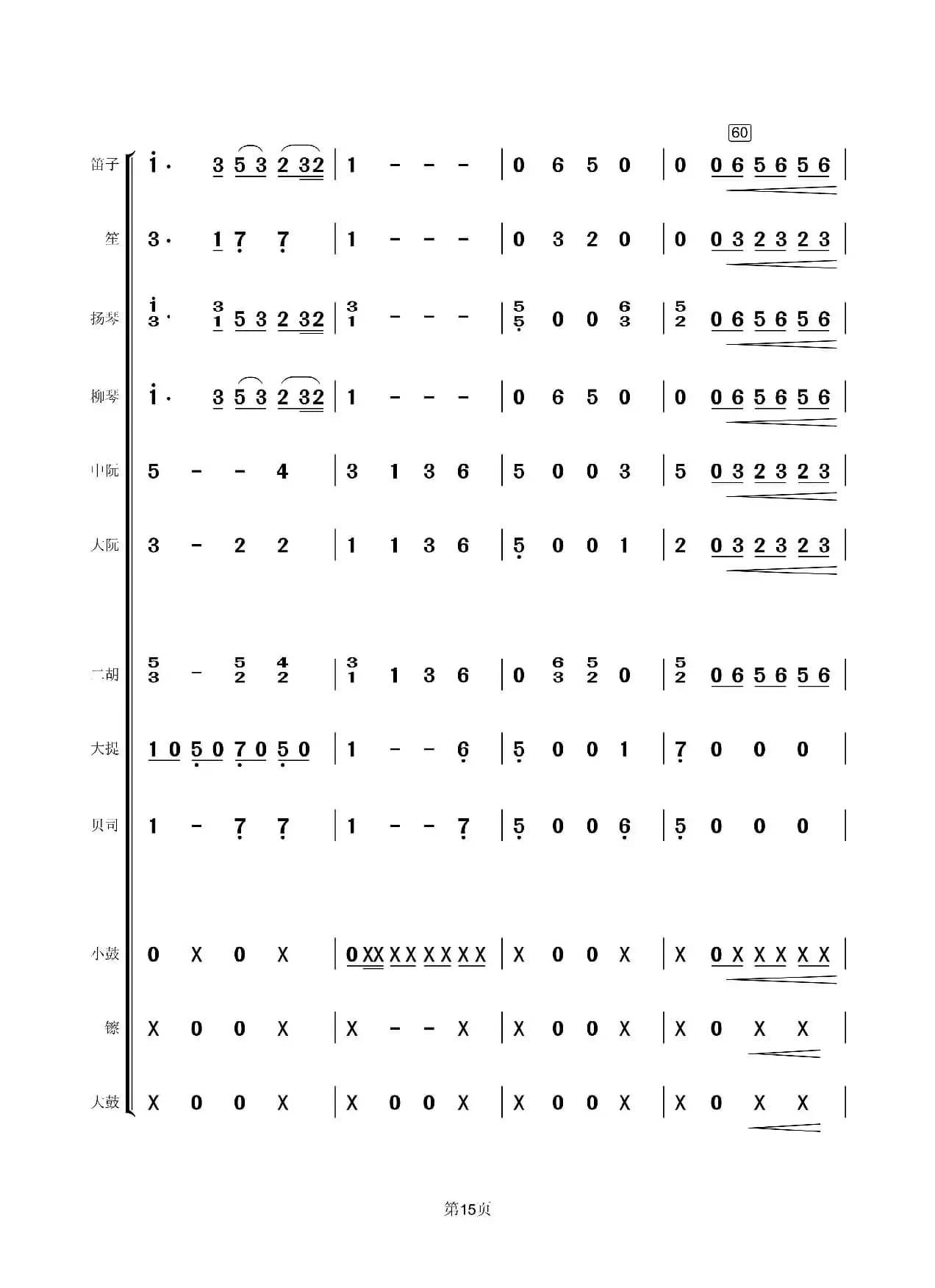 回娘家（民乐总谱）（小小张制谱）