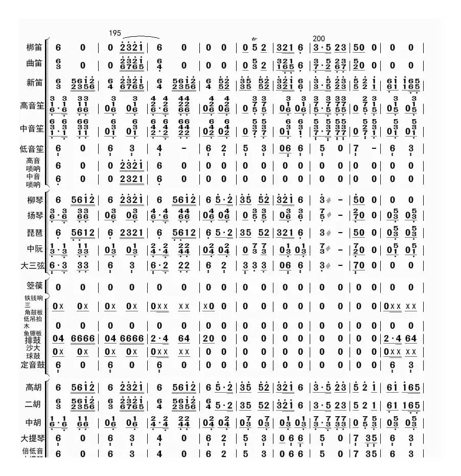 高山青（总谱）