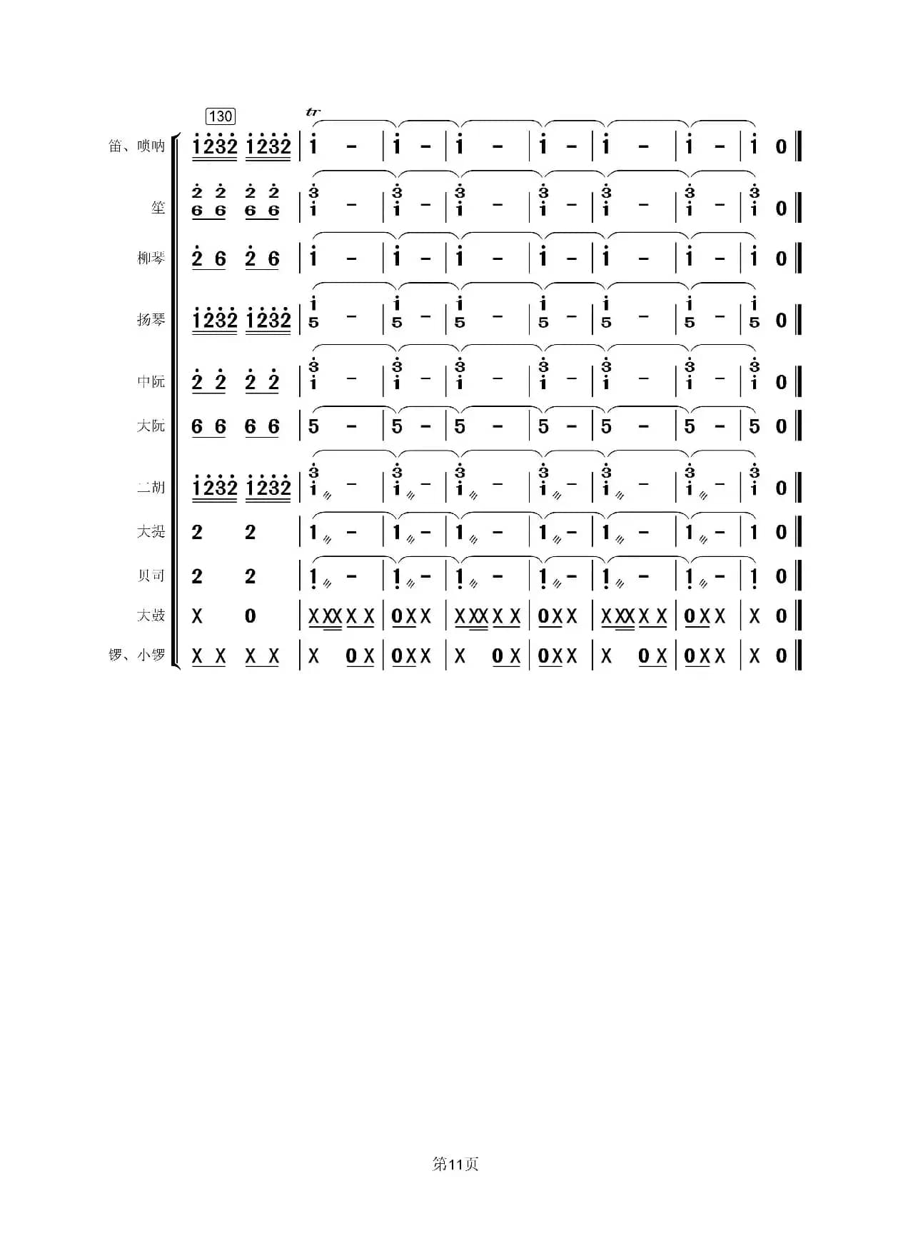 载歌载舞（民乐合奏总谱）