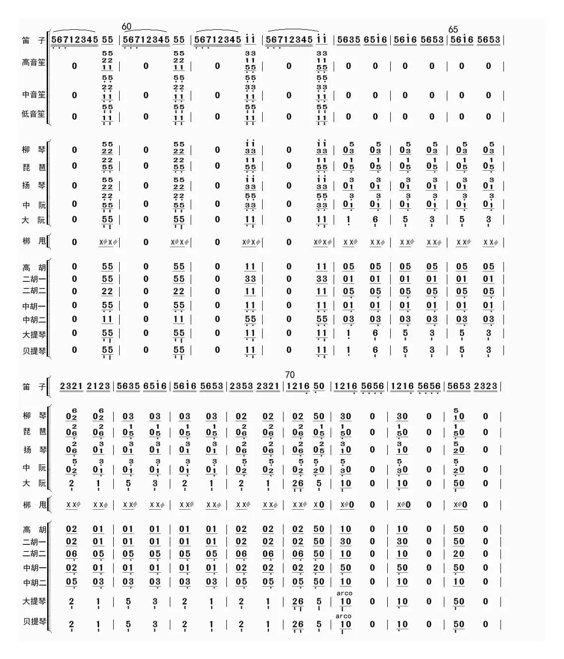 松江春（总谱）