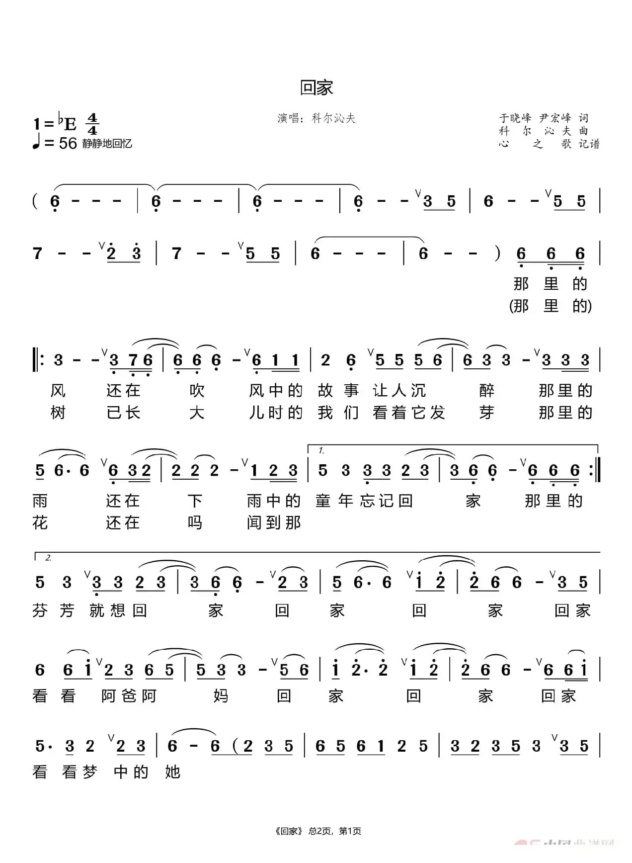 回家（科尔沁夫）