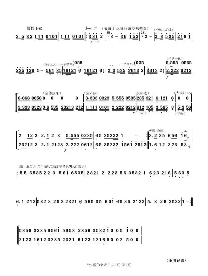 快乐的老表（民乐合奏）