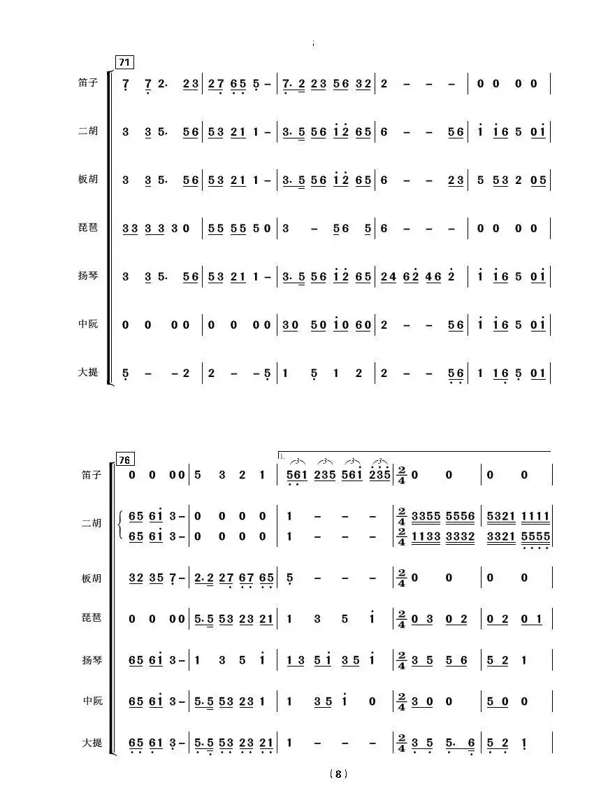 共度好时光（亦弛编曲·总谱）（器乐合奏.喜庆用）