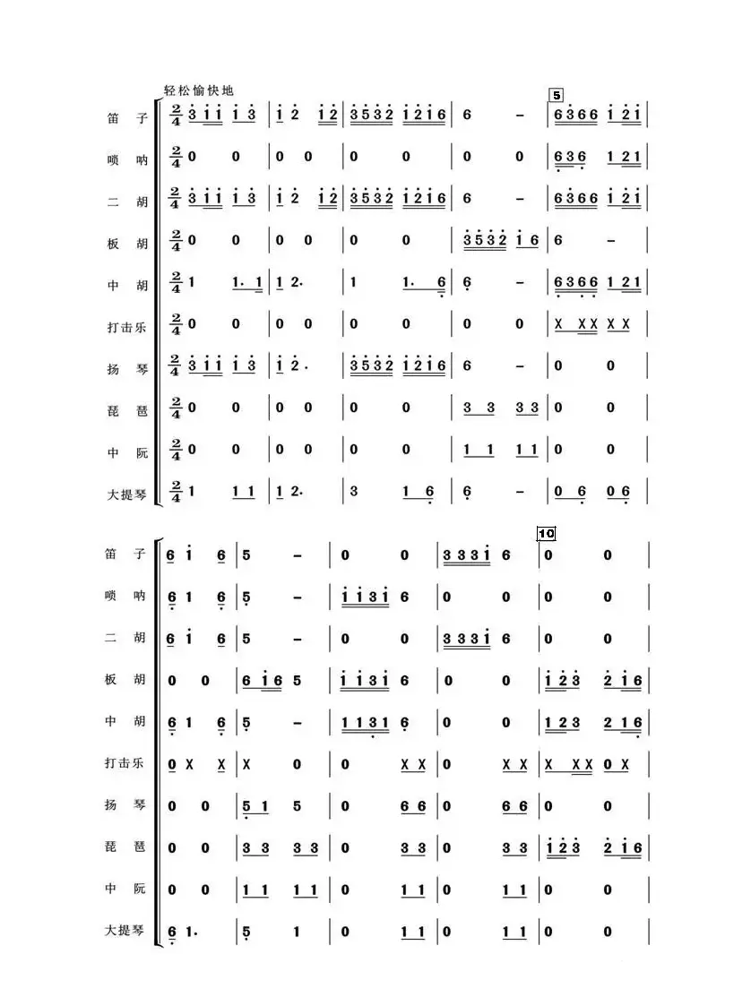 快乐的九头鸟(亦弛编曲）（器乐合奏·武汉）