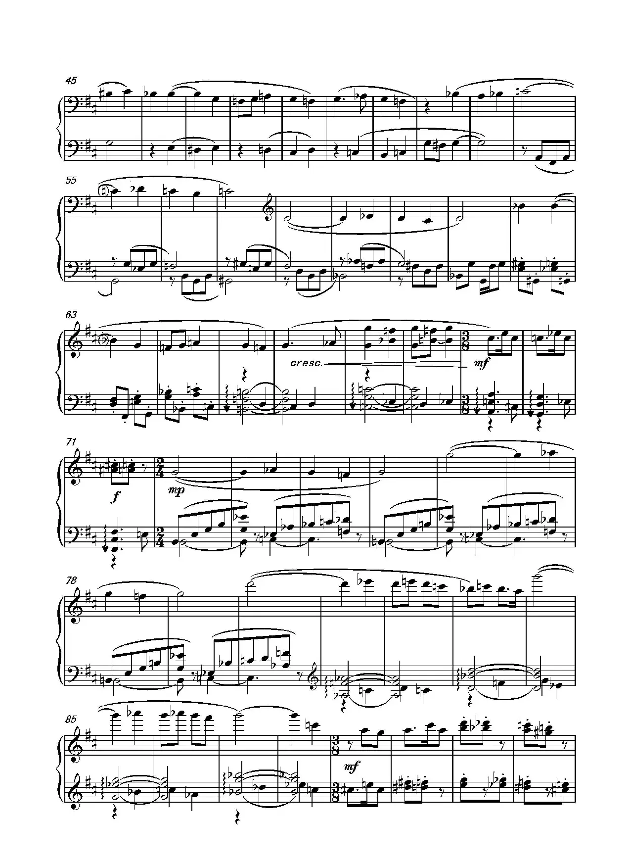 第十七钢琴奏鸣曲Piano Sonata No.17（葛清钢琴奏鸣曲、三个乐章）