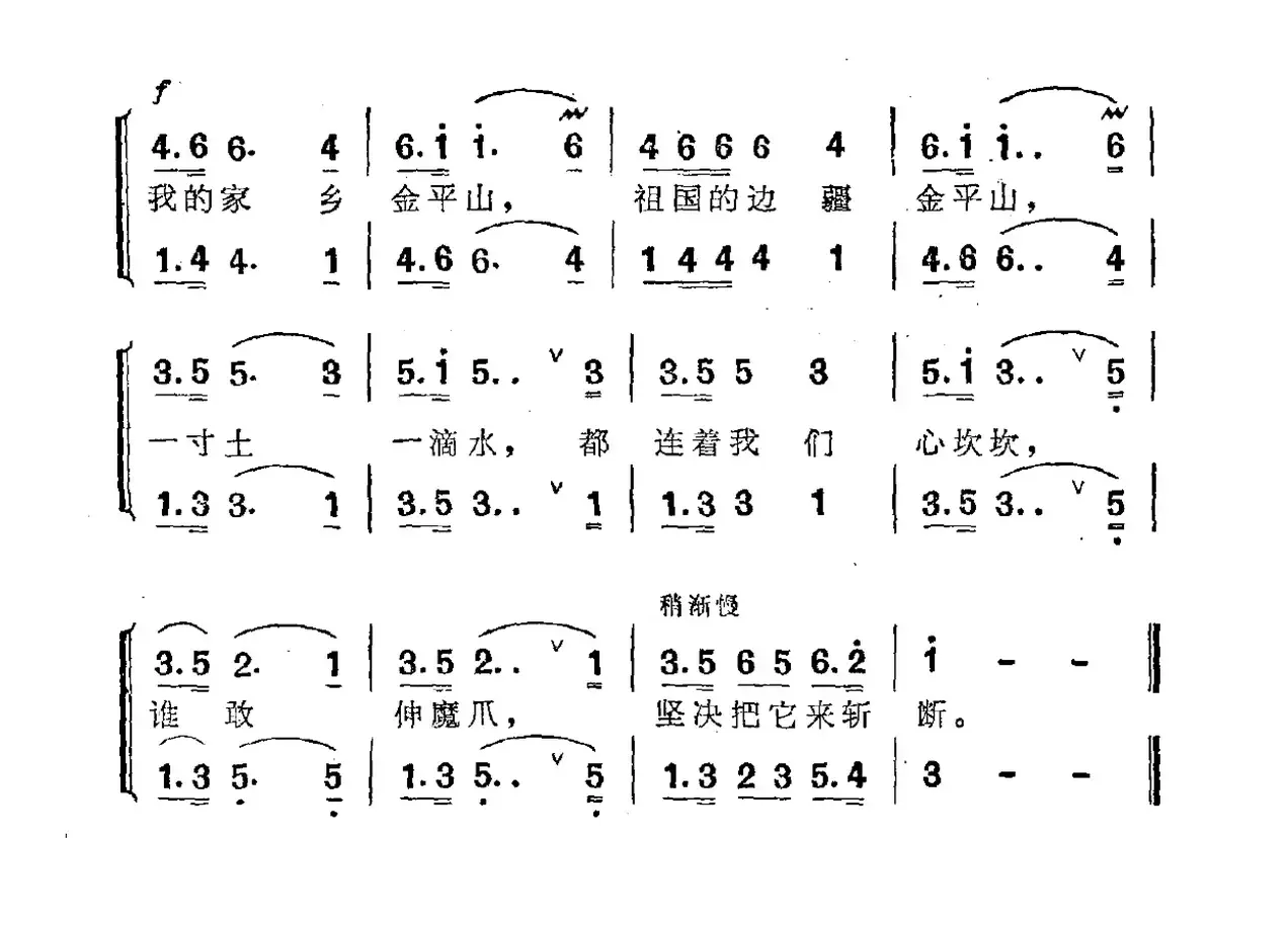 我的家乡金平山（女声二重唱）