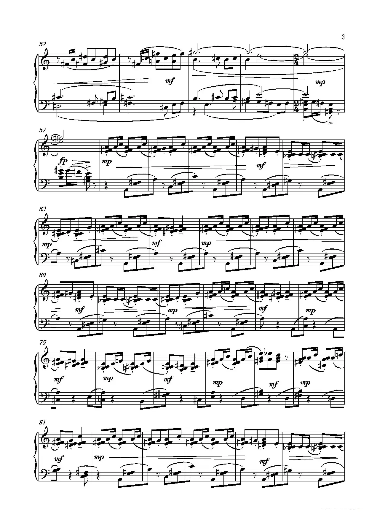 第4钢琴奏鸣曲Piano Sonata N0.4（第3乐章）