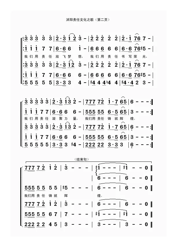 沭阳责任文化之歌（刘家前词 吴克敏曲）