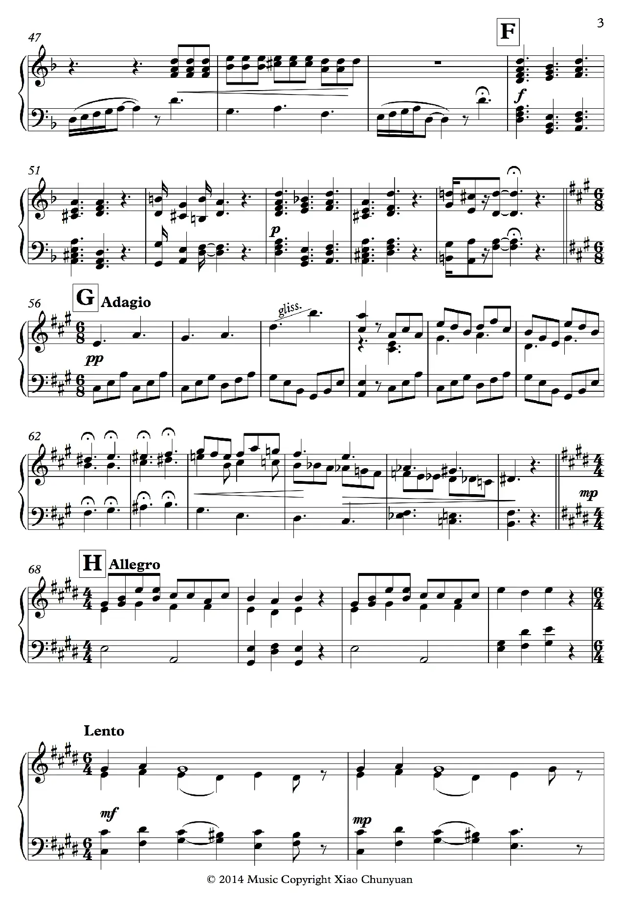 Etude No 2（钢琴练习曲）