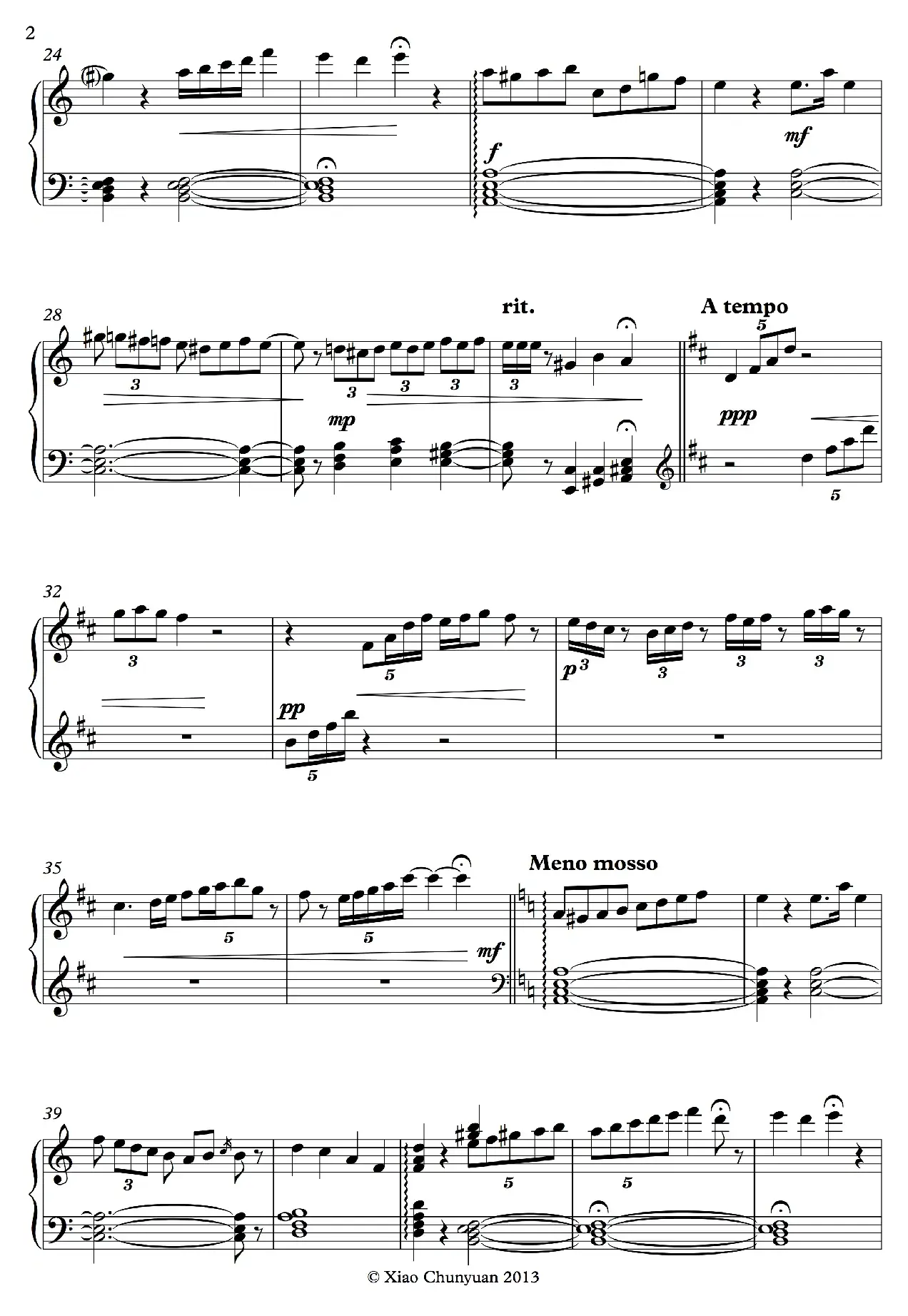 Etude No 1（钢琴练习曲）