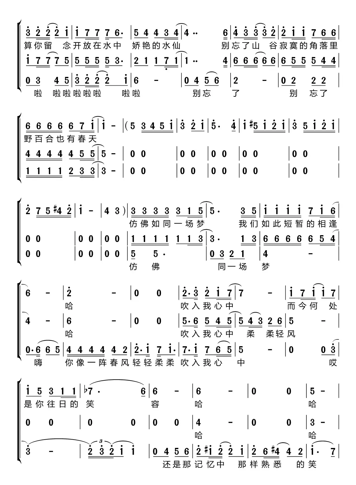 野百合也有春天（梦之旅组合）