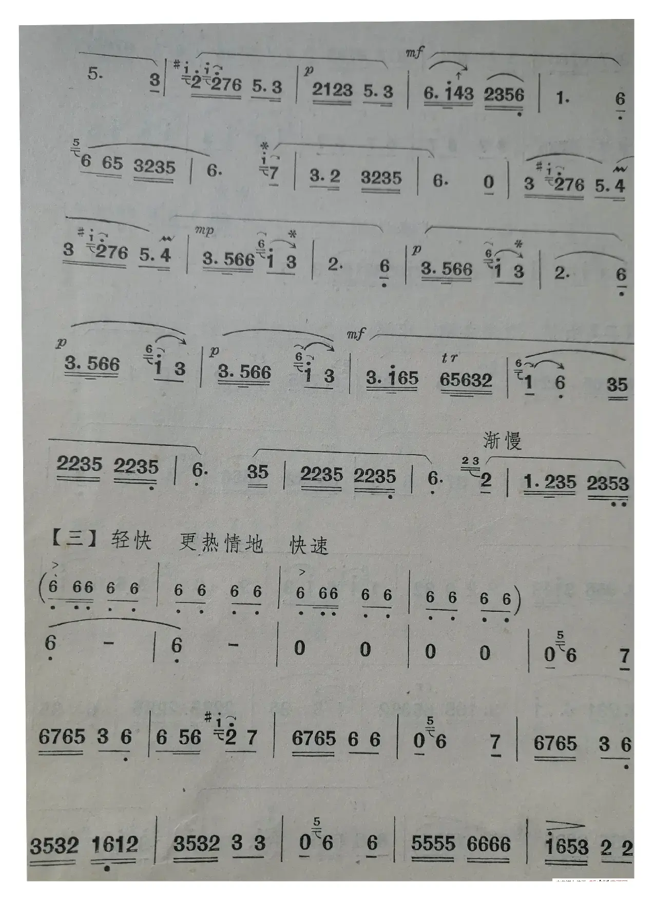 公社社员运粮忙（笛子独奏曲）