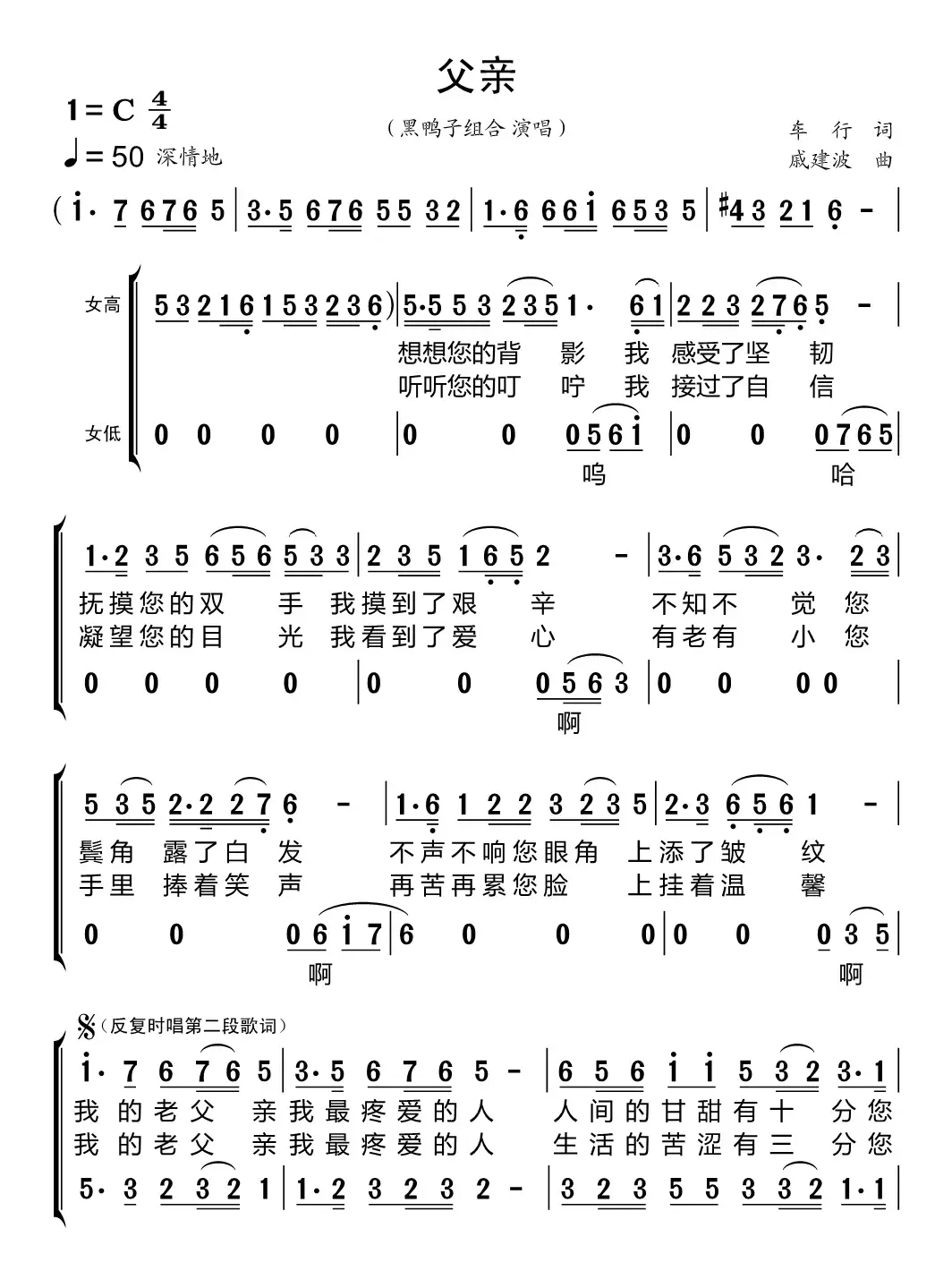 父亲（黑鸭子组合）