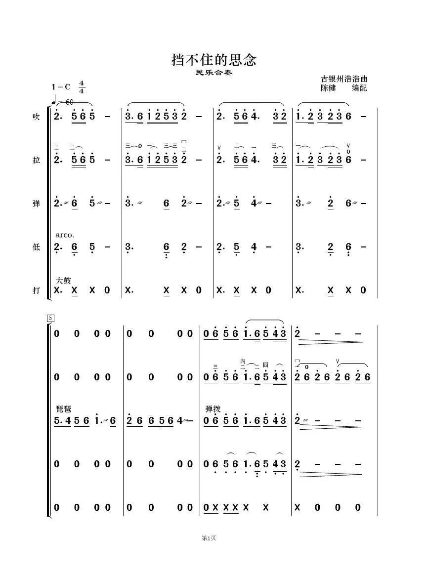 挡不住的思念（民乐合奏）