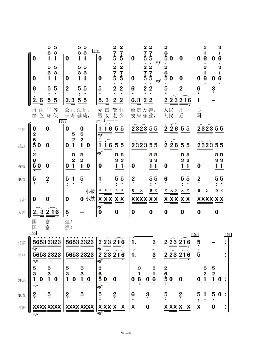 阳光社区  和谐家园（民乐合奏）