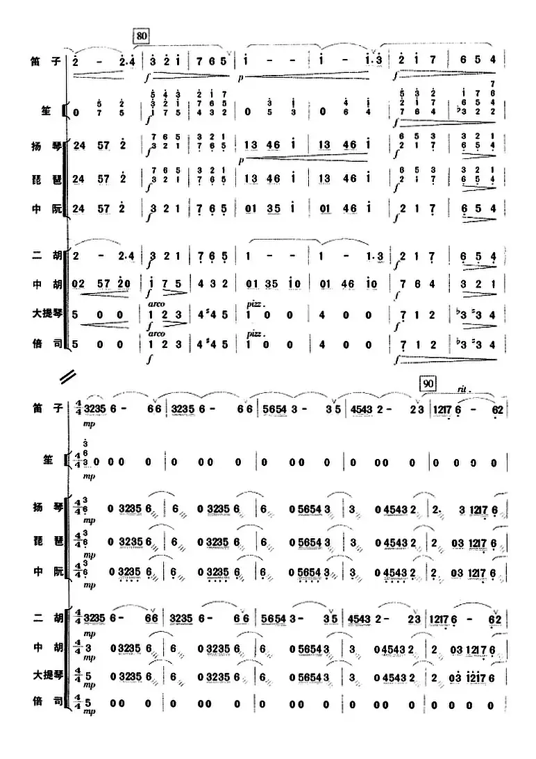 塔塔尔族舞曲（总谱）