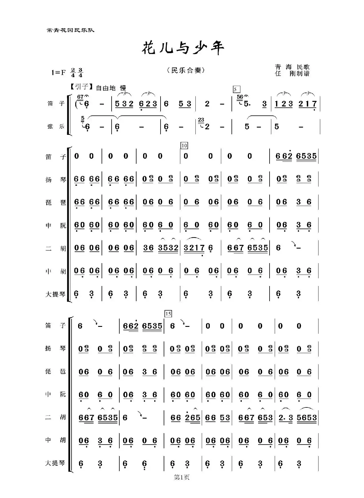 花儿与少年（民乐合奏）
