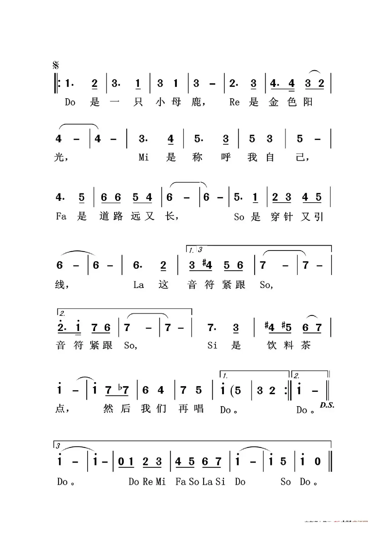 哆来咪Do Re Mi（老人适用）